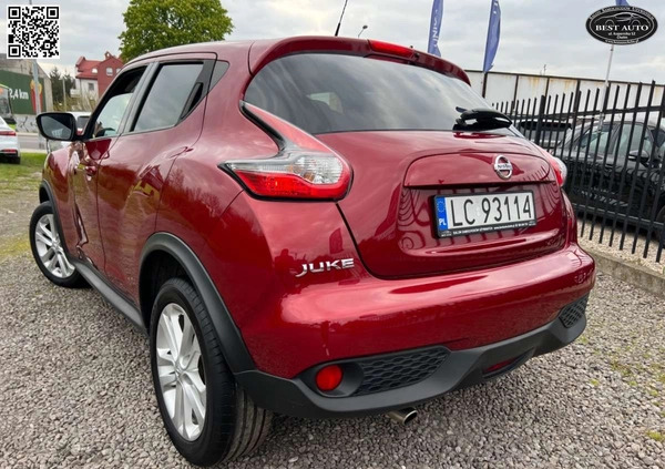 Nissan Juke cena 48500 przebieg: 144000, rok produkcji 2015 z Radymno małe 781